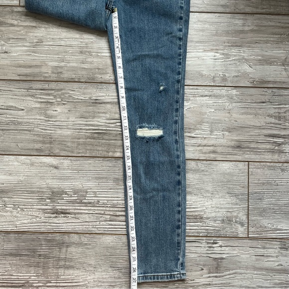 New! Free People x Sandrine Rose distressed high rise skinny Jeans 16032 - Picture 14 of 16